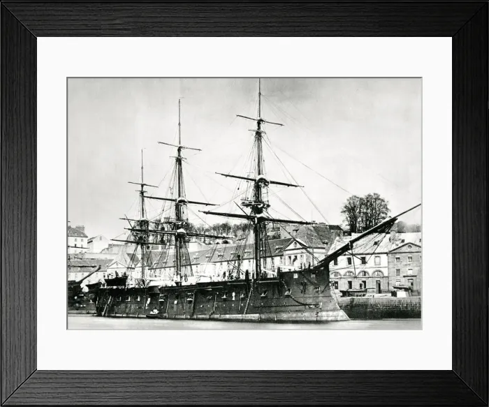 Framed Print : French warship, l Ocean, 1868 Framed Print : French warship, l Ocean, 1868
