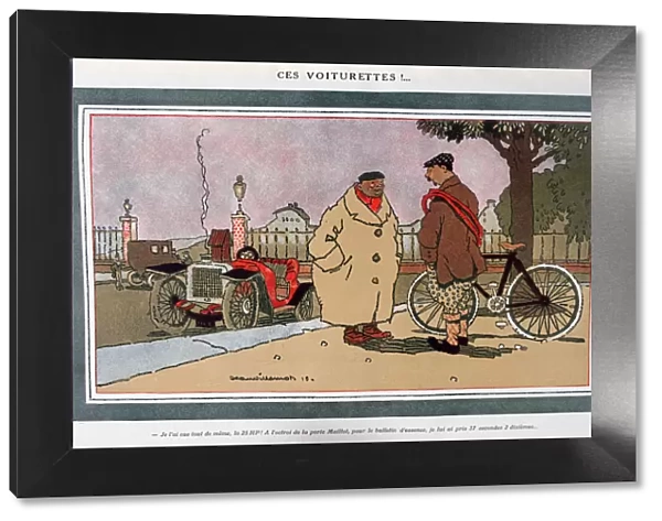 Ces voiturettes!, French motoring cartoon, 1913. Artist: Jean Villemot