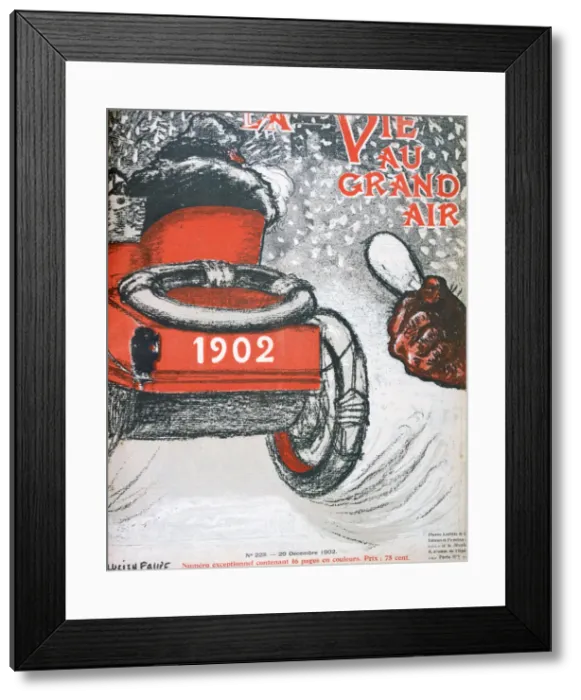 Framed Print : Front cover of La Vie au Grand Air, 20 December 1902. Artist: Lucien Faure Framed Print : Front cover of La Vie au Grand Air, 20 December 1902. Artist: Lucien Faure