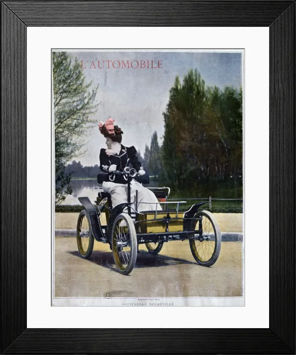 Framed Print : The Decauville Voiturelle, c1898-1903. Artist: Goupil Framed Print : The Decauville Voiturelle, c1898-1903. Artist: Goupil