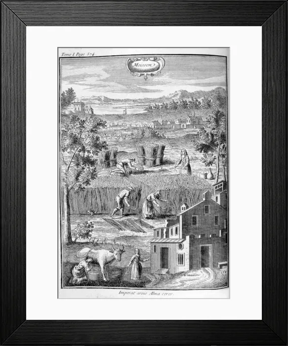 Framed Print : Harvest, 1775