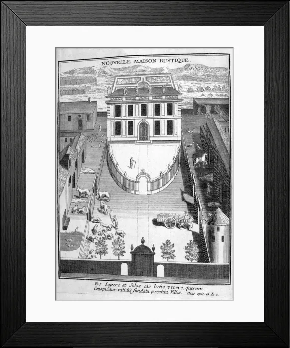 Framed Print : The new rustic house, 1775 Framed Print : The new rustic house, 1775