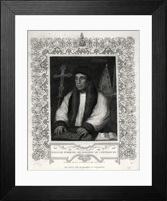 Framed Print : William Warham, Archbishop of Canterbury, 19th century. Artist: WT Mote Framed Print : William Warham, Archbishop of Canterbury, 19th century. Artist: WT Mote