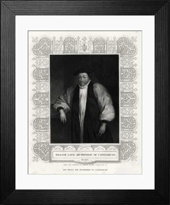 Framed Print : William Laud, Archbishop of Canterbury, 19th century. Artist: Henry Thomas Ryall Framed Print : William Laud, Archbishop of Canterbury, 19th century. Artist: Henry Thomas Ryall