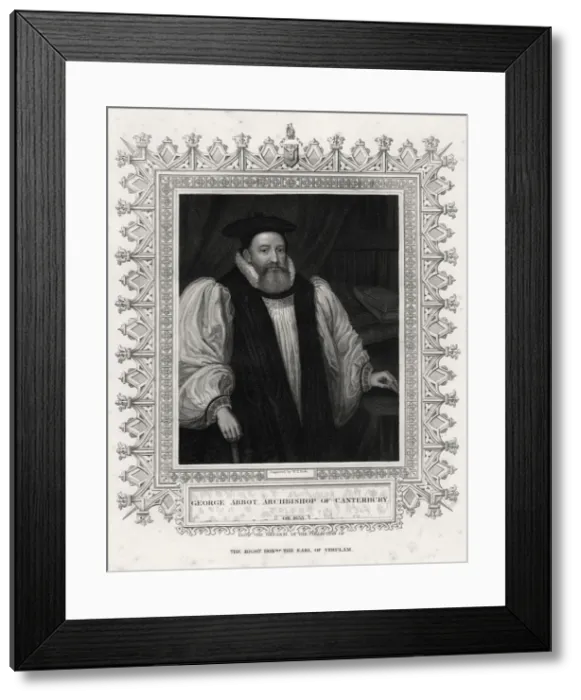 Framed Print : George Abbot, Archbishop of Canterbury, 19th century. Artist: WT Mote Framed Print : George Abbot, Archbishop of Canterbury, 19th century. Artist: WT Mote