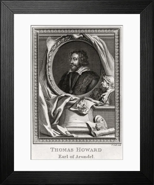 Framed Print : Thomas Howard, Earl of Arundel, 1774. Artist: T Cook Framed Print : Thomas Howard, Earl of Arundel, 1774. Artist: T Cook