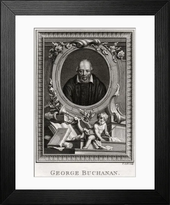 Framed Print : George Buchanan, 1776. Artist: T Cook Framed Print : George Buchanan, 1776. Artist: T Cook