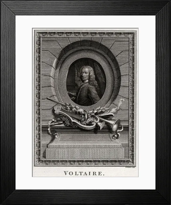 Framed Print : Voltaire, 1774. Artist: W Walker Framed Print : Voltaire, 1774. Artist: W Walker