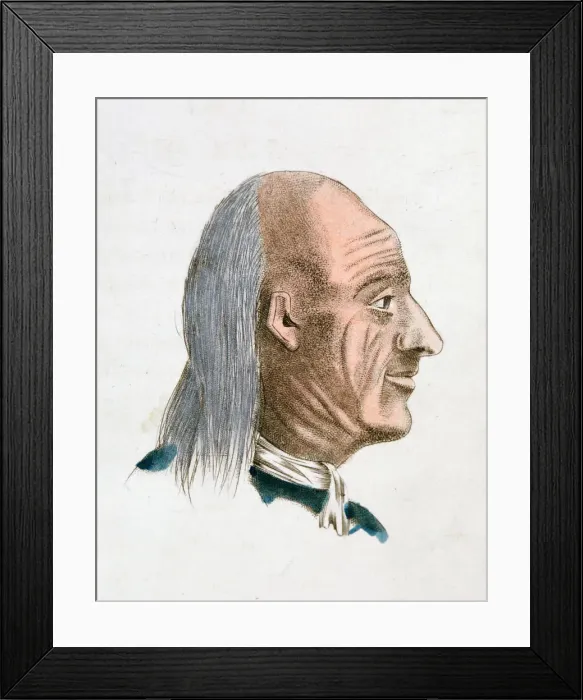 Framed Print : The facial characteristics of a jovial and kind person, 1808. Artist: Johann Kaspar Lavater Framed Print : The facial characteristics of a jovial and kind person, 1808. Artist: Johann Kaspar Lavater