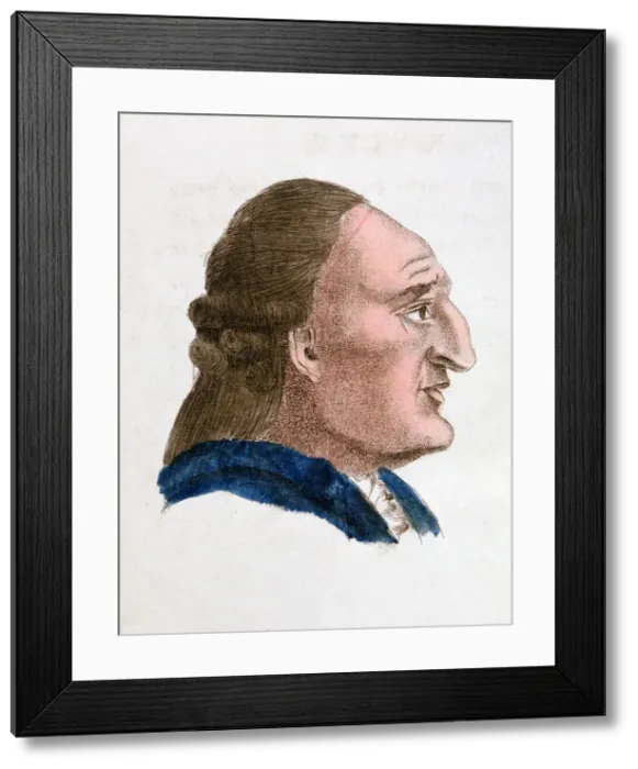 Framed Print : The facial characteristics of a fiery, passionate tempered person, 1808. Artist: Johann Kaspar Lavater Framed Print : The facial characteristics of a fiery, passionate tempered person, 1808. Artist: Johann Kaspar Lavater