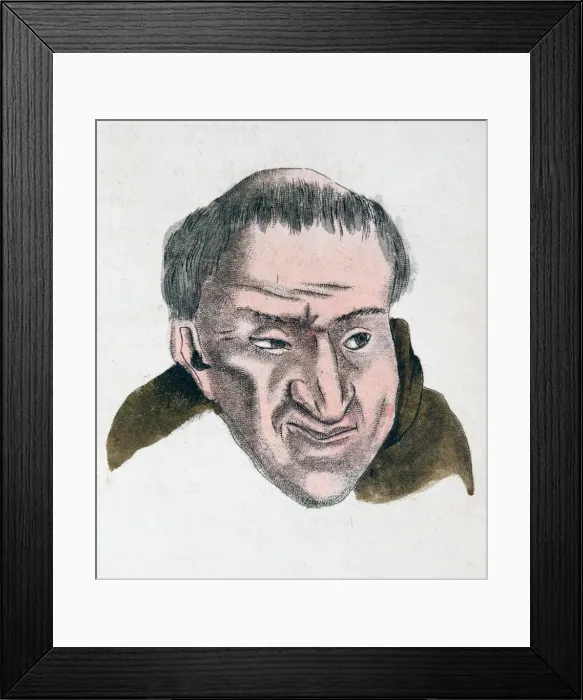 Framed Print : The facial characteristics of a cheating, deceptive tempered person, 1808. Artist: Johann Kaspar Lavater Framed Print : The facial characteristics of a cheating, deceptive tempered person, 1808. Artist: Johann Kaspar Lavater