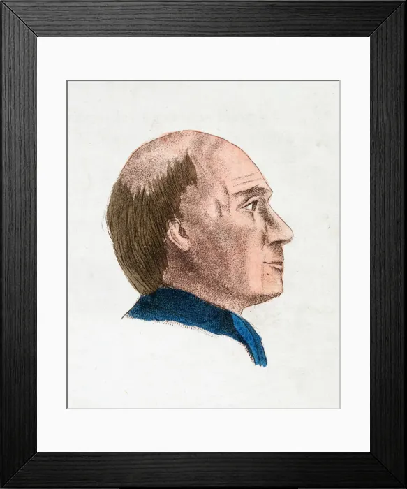 Framed Print : The facial characteristics of a philosophical and profound person, 1808. Artist: Johann Kaspar Lavater Framed Print : The facial characteristics of a philosophical and profound person, 1808. Artist: Johann Kaspar Lavater