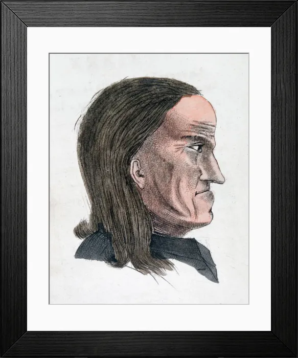 Framed Print : The facial characteristics of a melancholic person, 1808. Artist: Johann Kaspar Lavater Framed Print : The facial characteristics of a melancholic person, 1808. Artist: Johann Kaspar Lavater