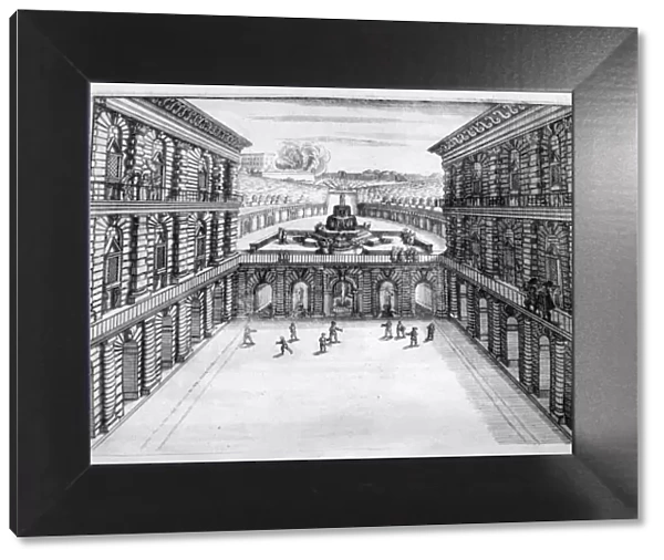 Chateau and garden design, 1664. Artist: Georg Andreas Bockler
