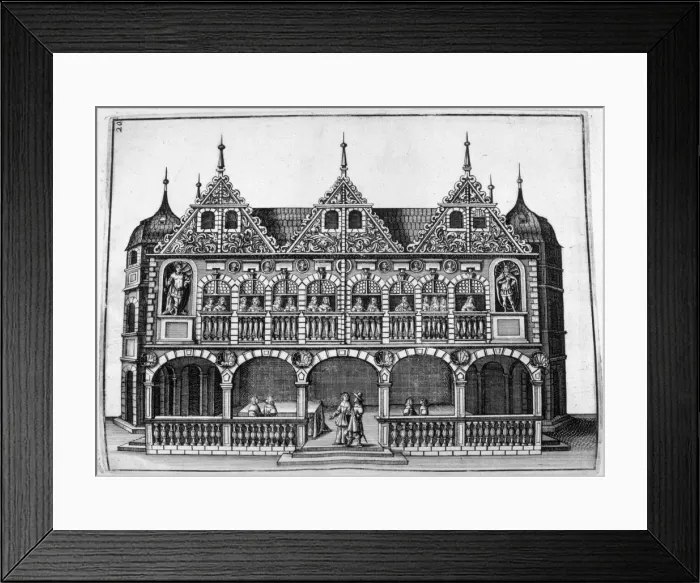 Framed Print : Chateau design, 1664. Artist: Georg Andreas Bockler Framed Print : Chateau design, 1664. Artist: Georg Andreas Bockler
