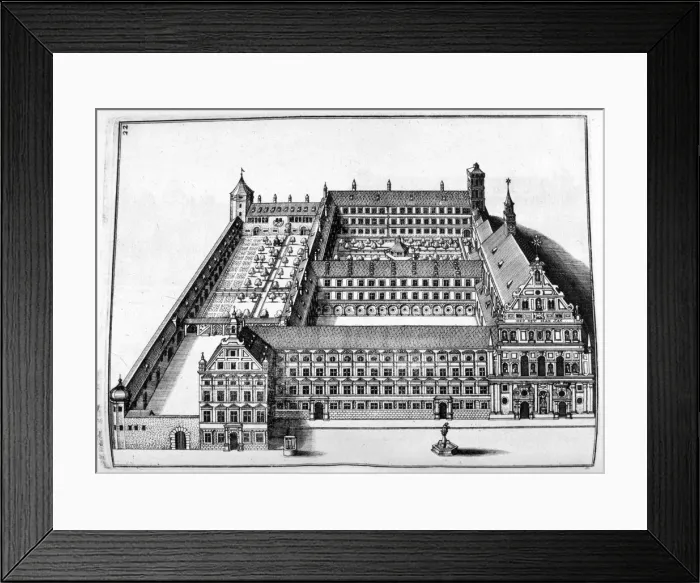 Framed Print : Chateau design, 1664. Artist: Georg Andreas Bockler Framed Print : Chateau design, 1664. Artist: Georg Andreas Bockler
