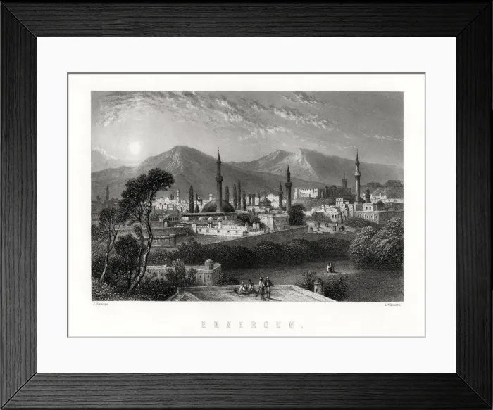 Framed Print : Erzurum, Turkey, 1883. Artist: A Willmore Framed Print : Erzurum, Turkey, 1883. Artist: A Willmore