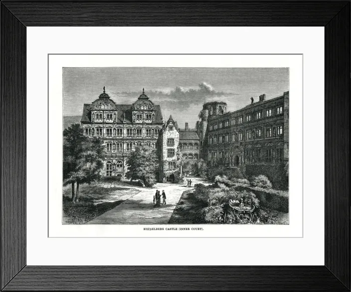 Framed Print : Heidelberg Castle, Germany, 1879. Artist: Charles Barbant Framed Print : Heidelberg Castle, Germany, 1879. Artist: Charles Barbant