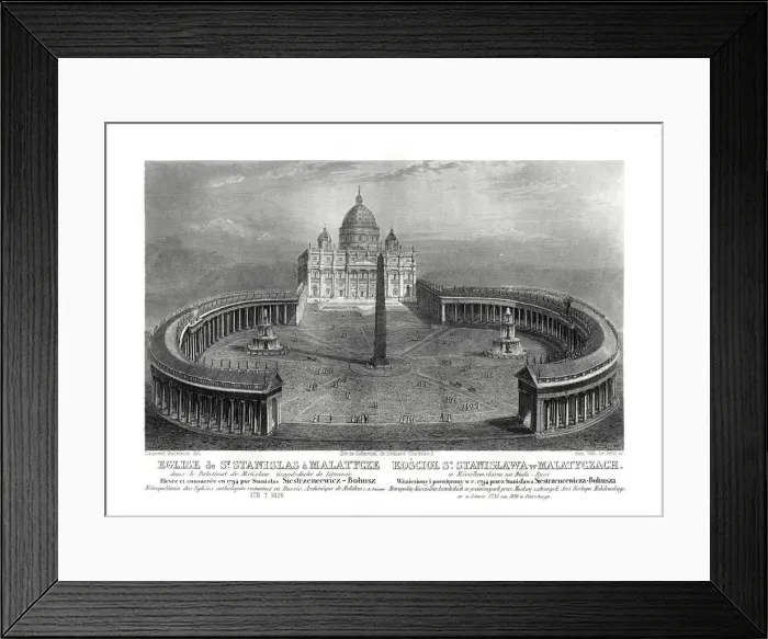 Framed Print : Church of St Stanislas Malatycze, 19th century. Artist: Alex Will Framed Print : Church of St Stanislas Malatycze, 19th century. Artist: Alex Will