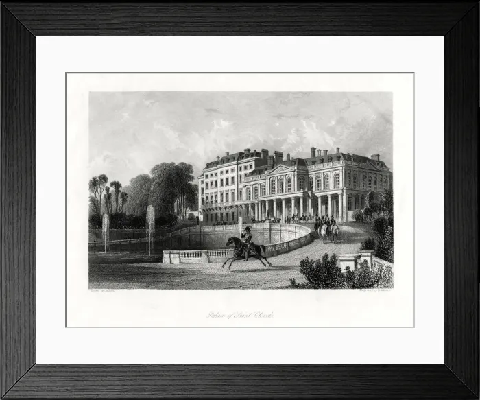 Framed Print : Palace of Saint-Cloud, Paris, France, 1875. Artist: Henry Adlard Framed Print : Palace of Saint-Cloud, Paris, France, 1875. Artist: Henry Adlard
