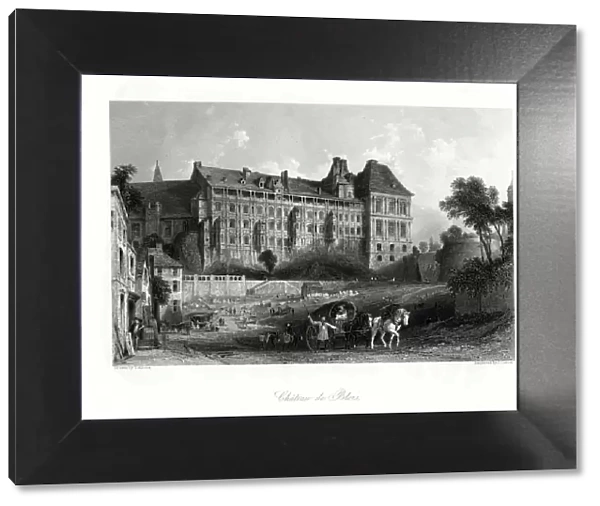 Chateau de Blois, Loire Valley, France, 1875. Artist: J Carter