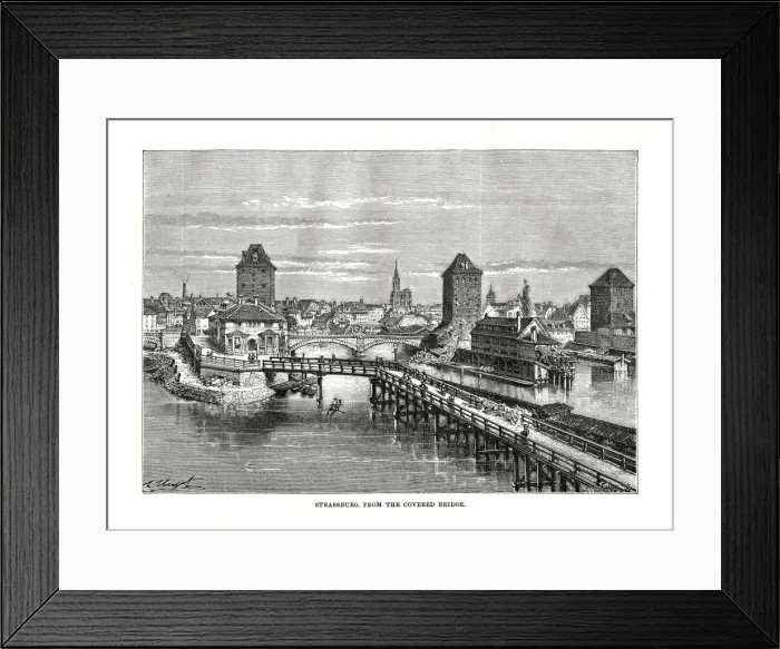 Framed Print : Strasbourg, France, 1879. Artist: C Laplante Framed Print : Strasbourg, France, 1879. Artist: C Laplante