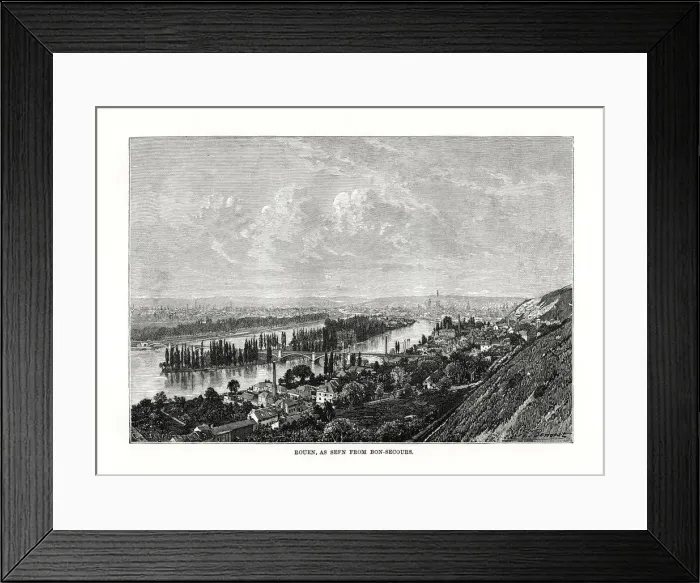 Framed Print : Rouen, Normandy, France, 1879 Framed Print : Rouen, Normandy, France, 1879