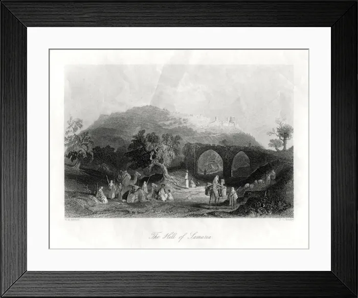 Framed Print : The Hill of Samaria, 19th century. Artist: CJ Bentley Framed Print : The Hill of Samaria, 19th century. Artist: CJ Bentley