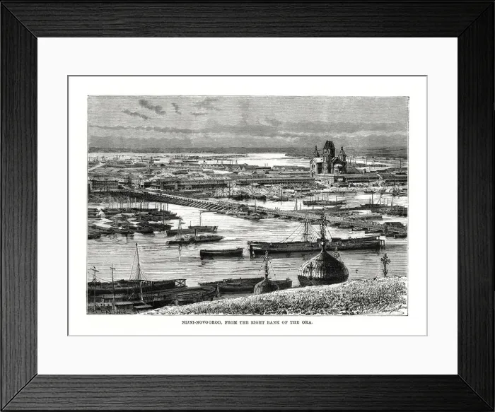 Framed Print : Nizhniy Novgorod, Russia, 1879 Framed Print : Nizhniy Novgorod, Russia, 1879