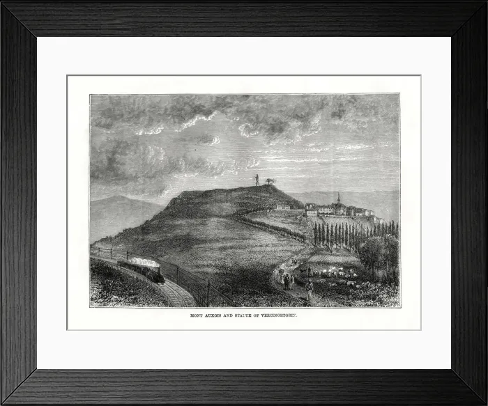 Framed Print : Mont Auxois and the statue of Vercingetorix, France, 1879 Framed Print : Mont Auxois and the statue of Vercingetorix, France, 1879