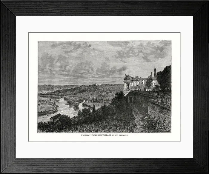 Framed Print : Prospect from the Terrace at St Germain, France, 1879 Framed Print : Prospect from the Terrace at St Germain, France, 1879