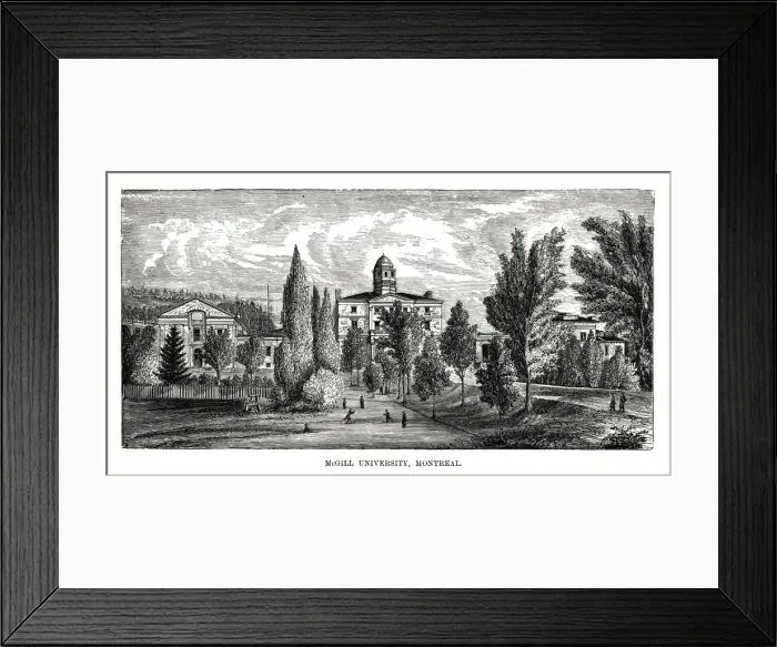 Framed Print : McGill University, Montreal, Canada, 19th century Framed Print : McGill University, Montreal, Canada, 19th century