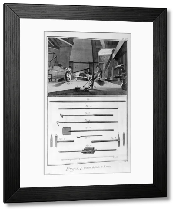 Framed Print : A forge, 1751-1777. Artist: Denis Diderot Framed Print : A forge, 1751-1777. Artist: Denis Diderot