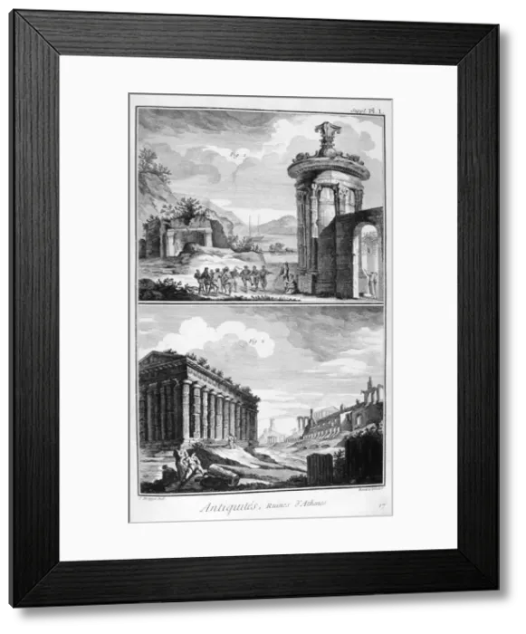 Framed Print : Ruins of Athens, 1751-1777. Artist: Bernard Framed Print : Ruins of Athens, 1751-1777. Artist: Bernard