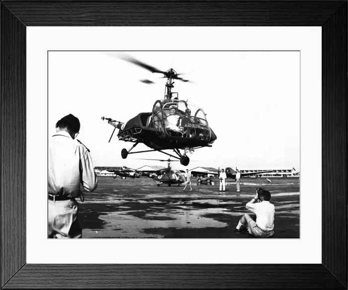 Framed Print : Helicopter landing at Tan Son Nhut Air Base, Saigon, Vietnam, 1953 Framed Print : Helicopter landing at Tan Son Nhut Air Base, Saigon, Vietnam, 1953