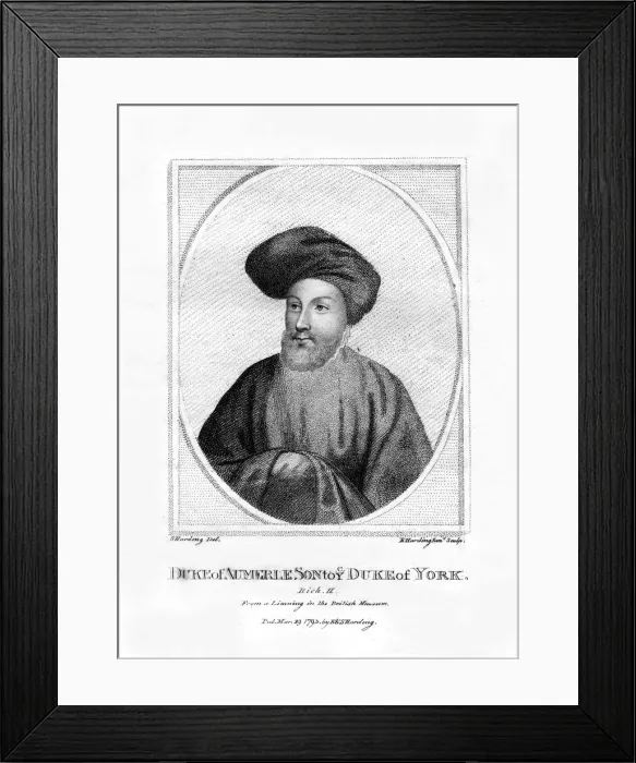 Framed Print : Edward of Norwich, (1793). Artist: E Harding Framed Print : Edward of Norwich, (1793). Artist: E Harding