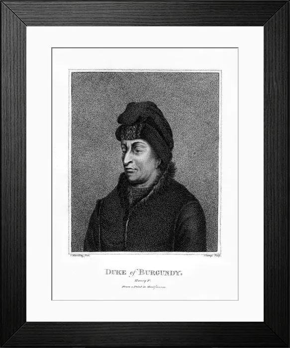 Framed Print : Duke of Burgundy, (19th century). Artist: Clamp Framed Print : Duke of Burgundy, (19th century). Artist: Clamp