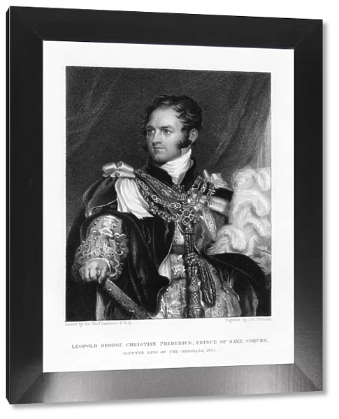 Leopold of Saxe-Coburg and Gotha, 1831. Artist: J Thomson