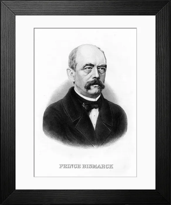 Framed Print : Otto von Bismarck, German statesman, 19th century Framed Print : Otto von Bismarck, German statesman, 19th century