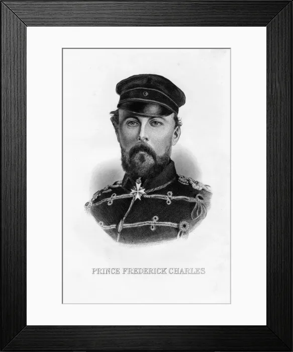 Framed Print : Prince Frederick Charles, Prussian field marshal, 19th century Framed Print : Prince Frederick Charles, Prussian field marshal, 19th century
