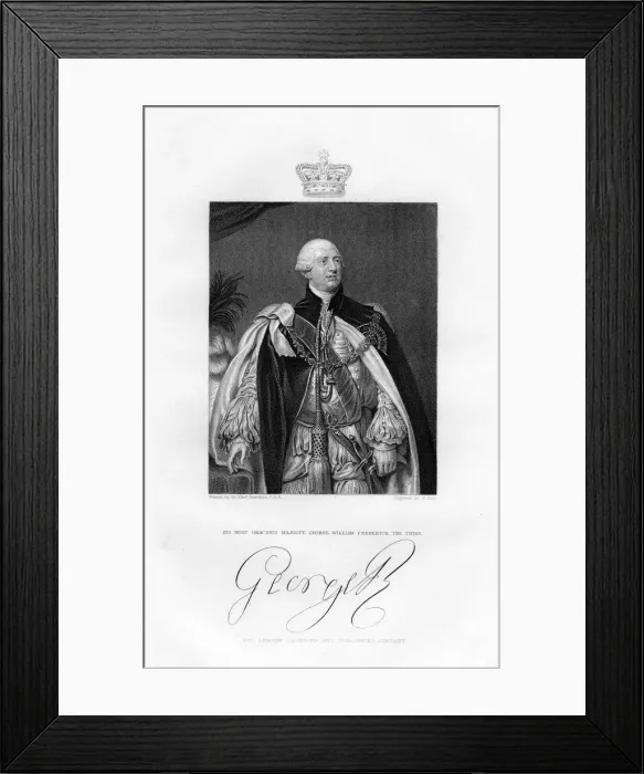 Framed Print : King George III of Great Britain, 19th century. Artist: W Holl Framed Print : King George III of Great Britain, 19th century. Artist: W Holl