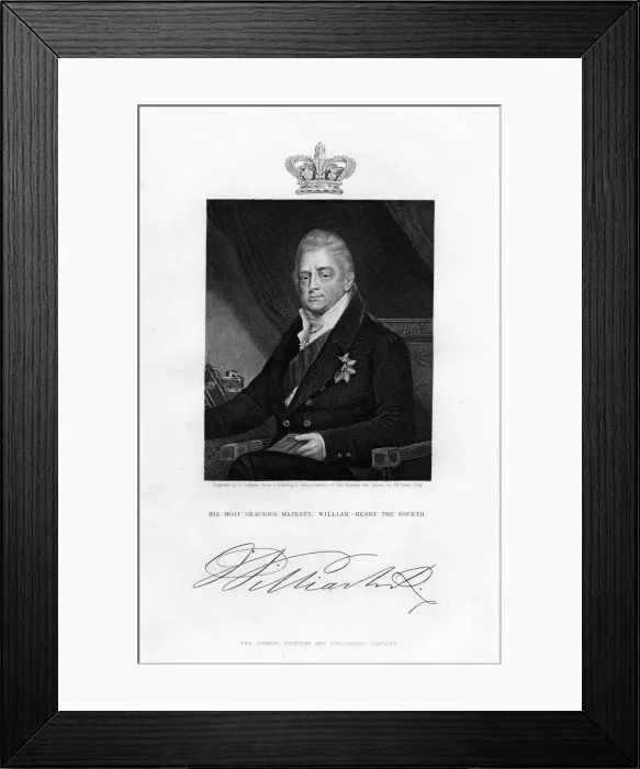 Framed Print : William IV, King of the United Kingdom, 19th century. Artist: J Cochran Framed Print : William IV, King of the United Kingdom, 19th century. Artist: J Cochran