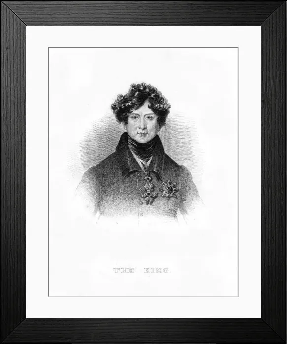 Framed Print : George IV, King of the United Kingdom and Hanover, 19th century Framed Print : George IV, King of the United Kingdom and Hanover, 19th century