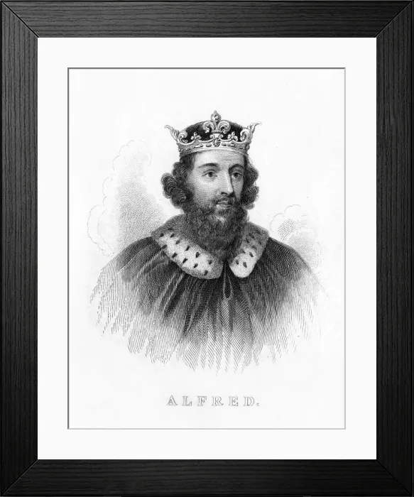 Framed Print : Alfred the Great, (19th century) Framed Print : Alfred the Great, (19th century)