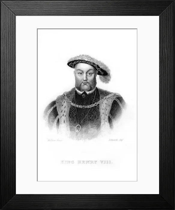 Framed Print : Henry VIII, (19th century). Artist: Edwards Framed Print : Henry VIII, (19th century). Artist: Edwards