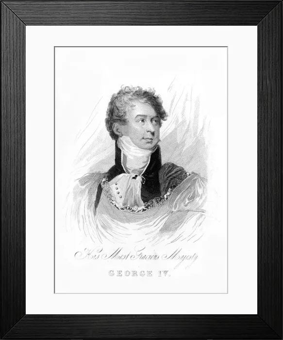 Framed Print : George IV, King of the United Kingdom and Hanover, 19th century Framed Print : George IV, King of the United Kingdom and Hanover, 19th century