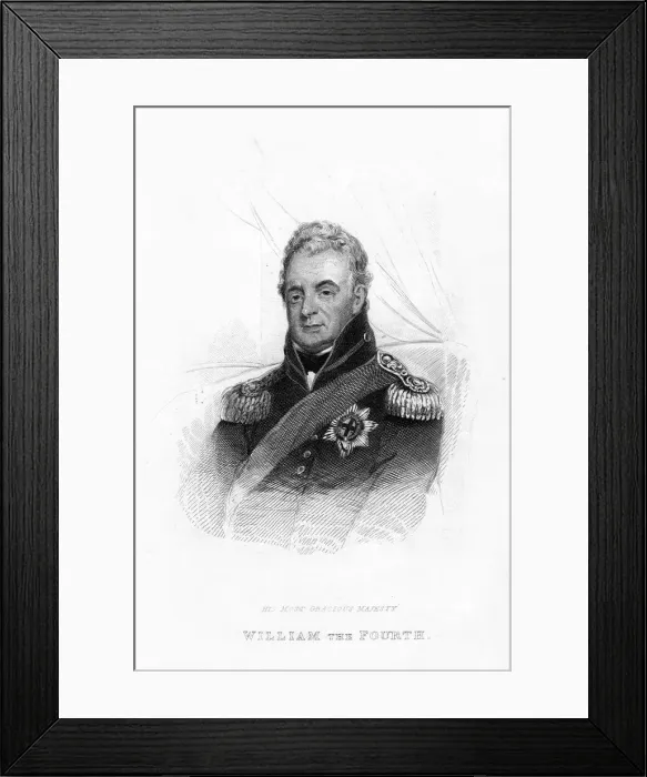 Framed Print : William IV, 19th century Framed Print : William IV, 19th century