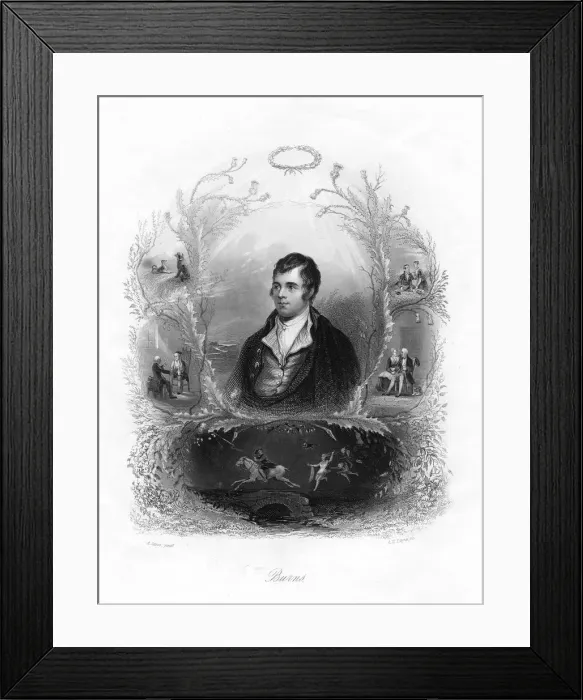 Framed Print : Robert Burns, Scottish poet, (19th century). Artist: Albert Henry Payne Framed Print : Robert Burns, Scottish poet, (19th century). Artist: Albert Henry Payne