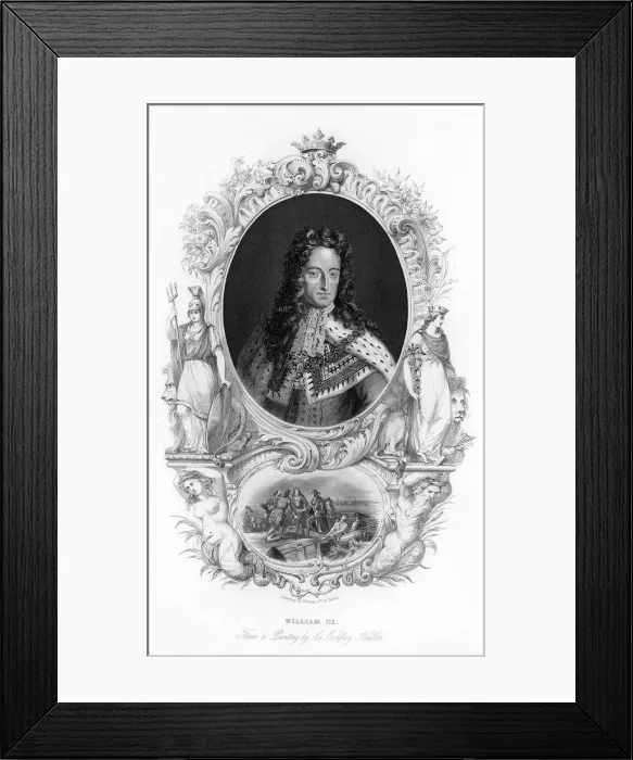 Framed Print : King William III, (c1850) Framed Print : King William III, (c1850)