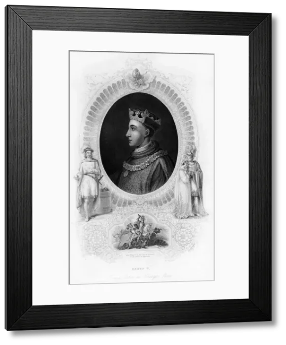 Framed Print : Henry V, King of England, (c1850) Framed Print : Henry V, King of England, (c1850)